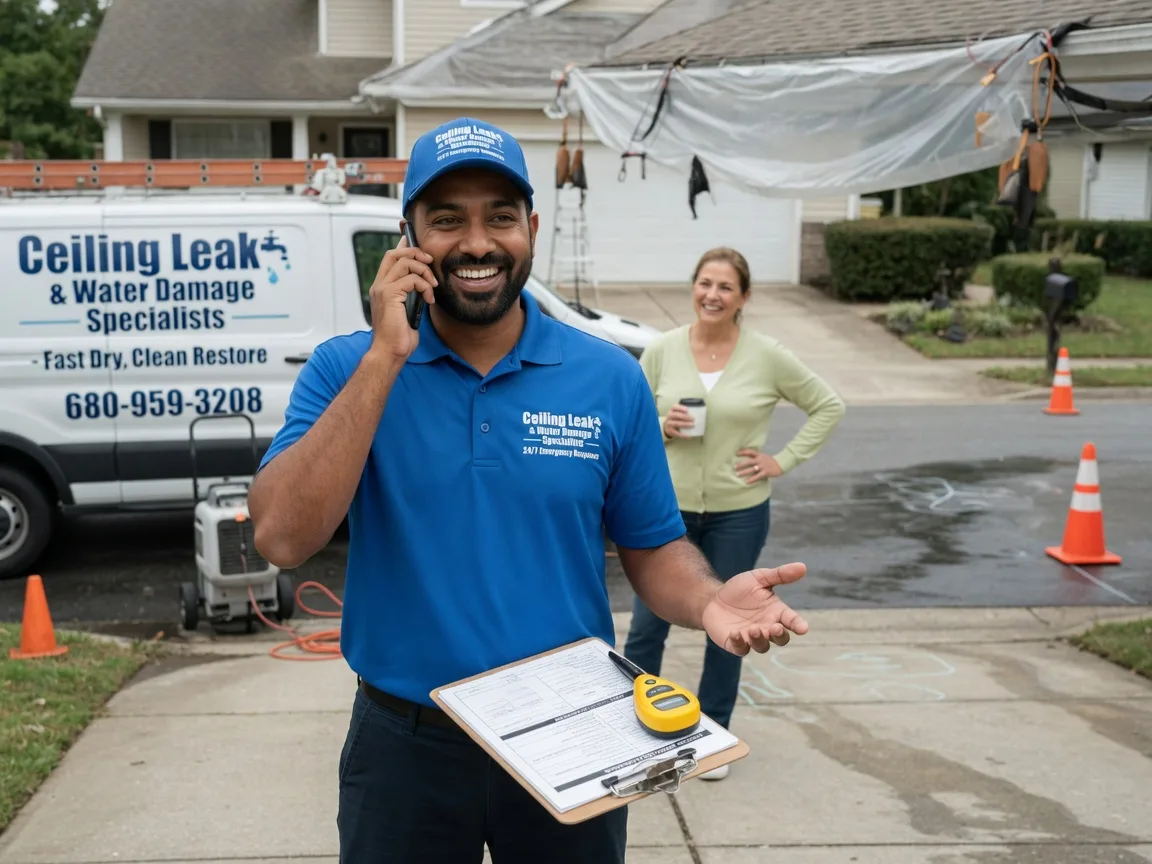 Ceiling Leak Cleanup Vincent, IA FAQs